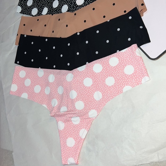 5pk Victoria's Secret THONG No Show Panties XL - Picture 5 of 15